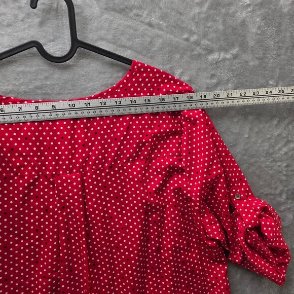 NY Collection Polka Dot Top 2X NWT‎ - Picture 11 of 12